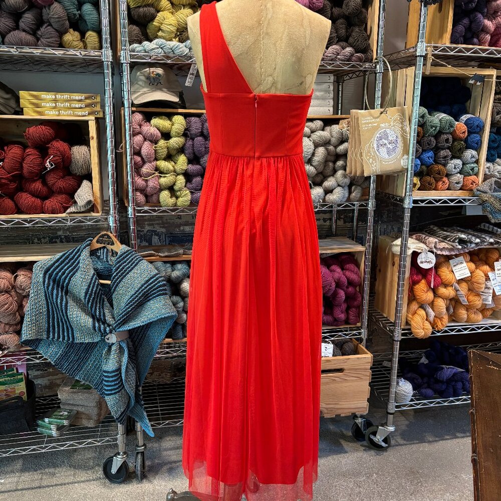 Max & Cleo Size 4 Red Cocktail Dress - Picture 6 of 7